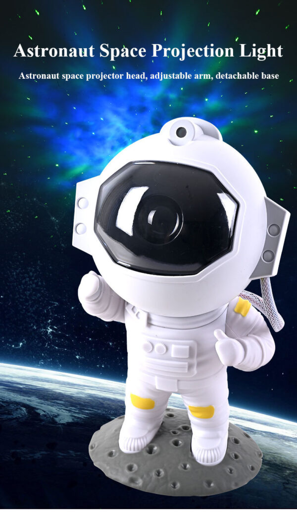 Galaxy Star Projector Starry Sky Night Light Astronaut Lamp Home Room Decor Decoration Bedroom Decorative Luminaires Gift - Image 2