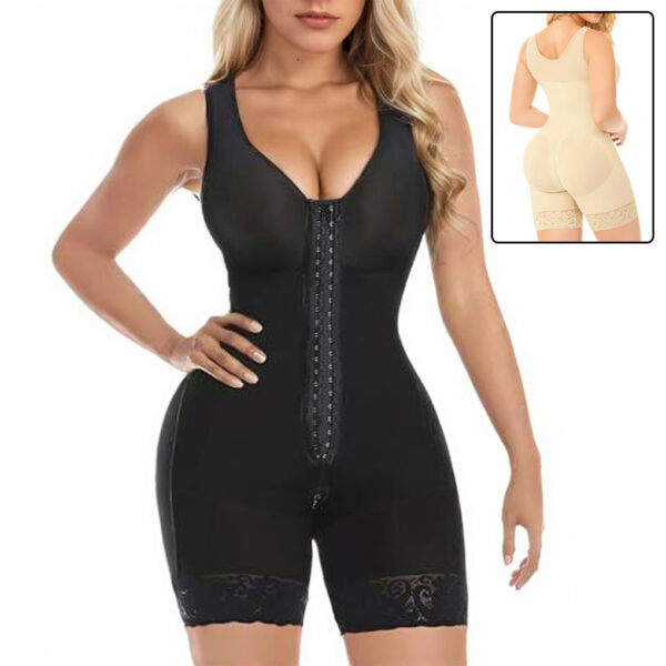 Shapewear Jumpsuit For Women Tummy Control Post Surgery Full Body Shaper Butt Lifter With Zipper Crotch Skimsbodysuits Elegant Bodysuitfajashaper - Image 7