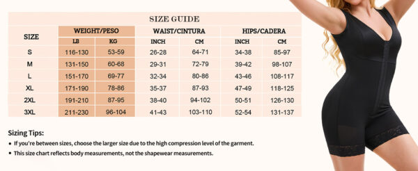 Shapewear Jumpsuit For Women Tummy Control Post Surgery Full Body Shaper Butt Lifter With Zipper Crotch Skimsbodysuits Elegant Bodysuitfajashaper - Image 6
